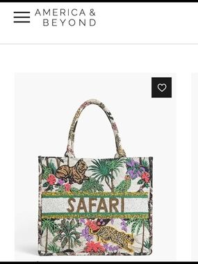 America & Beyond Mini Tote Safari